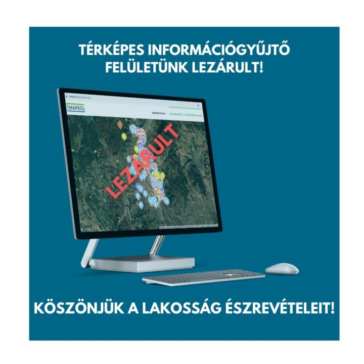 Befejeződött a mapeo adatainak feldolgozása – Köszönjük a beérkezett hozzászólásokat!