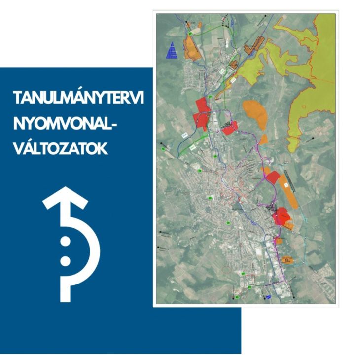 Elérhetők az elkerülő út tanulmánytervi nyomvonalváltozatai